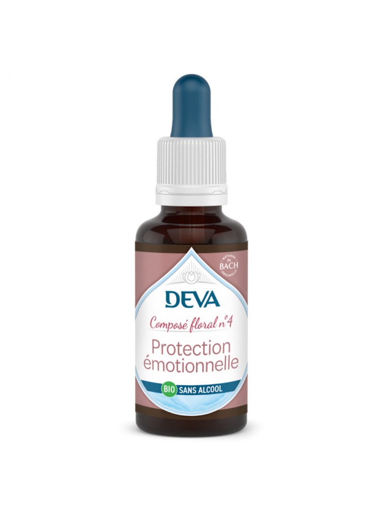 Image principale de la modale pour Protection Emotionnelle Sans Alcool Bio - Sensibilité équilibrée Composé floral n°4 30 ml - Deva