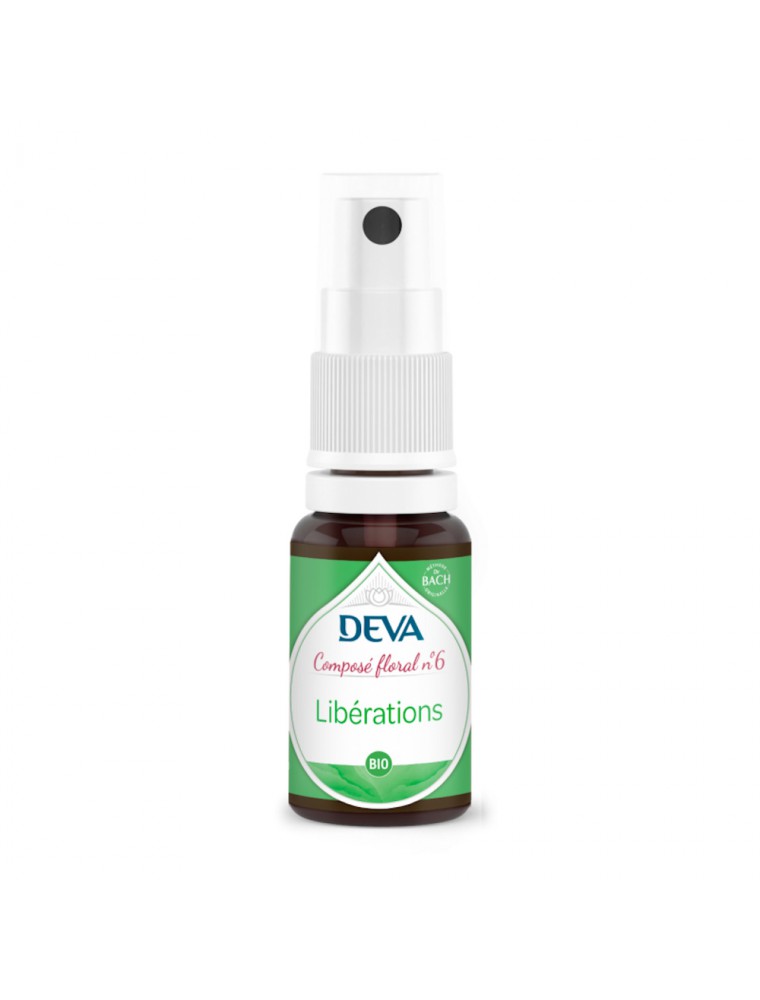 Image principale de la modale pour Libérations Bio - Changement d'Habitude Composé floral n°6 Spray de 15 ml - Deva