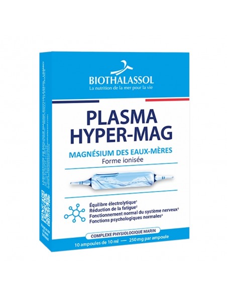 Image principale de Plasma Hyper-Mag - Stress et Relaxation 10 ampoules - Biothalassol