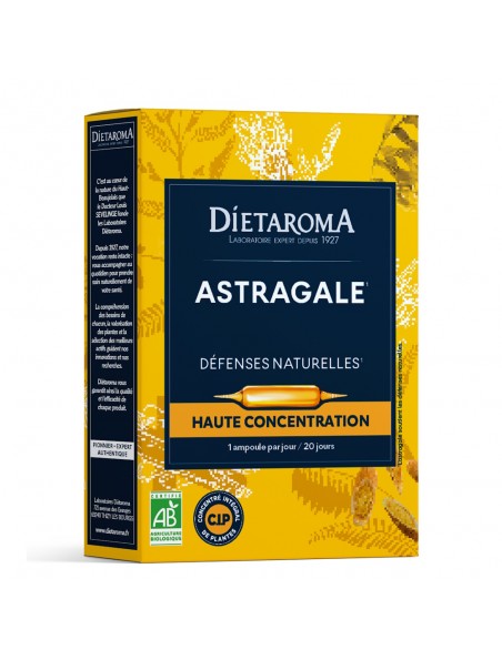 Image principale de C.I.P. Astragale Bio - Défenses Naturelles 20 ampoules - Dietaroma