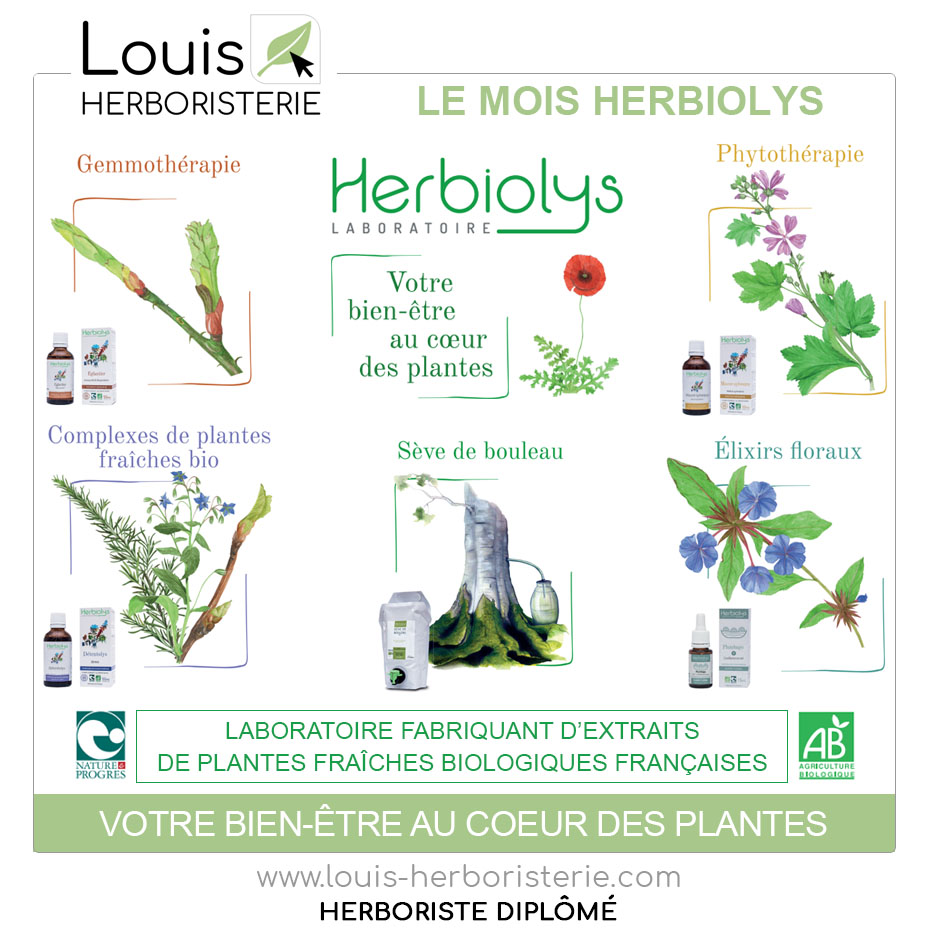 La gamme d'Herbiolys fait son entrée à l'herboristerie Louis