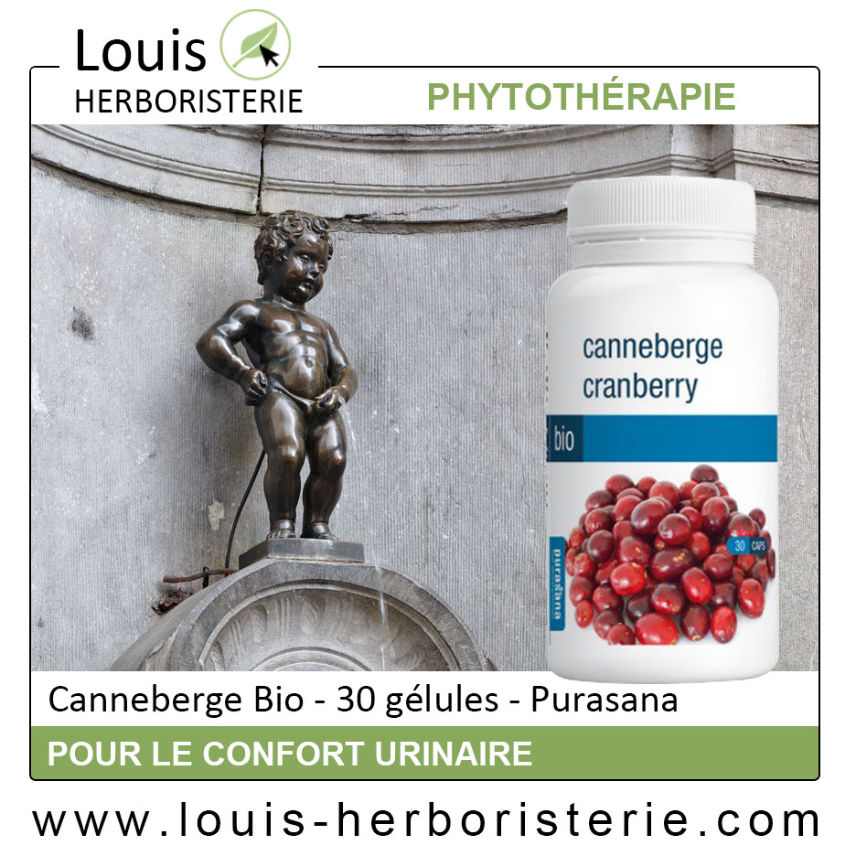 La canneberge Bio en gélules, efficace contre les infections urinaires, est disponible à l'herboristerie Louis