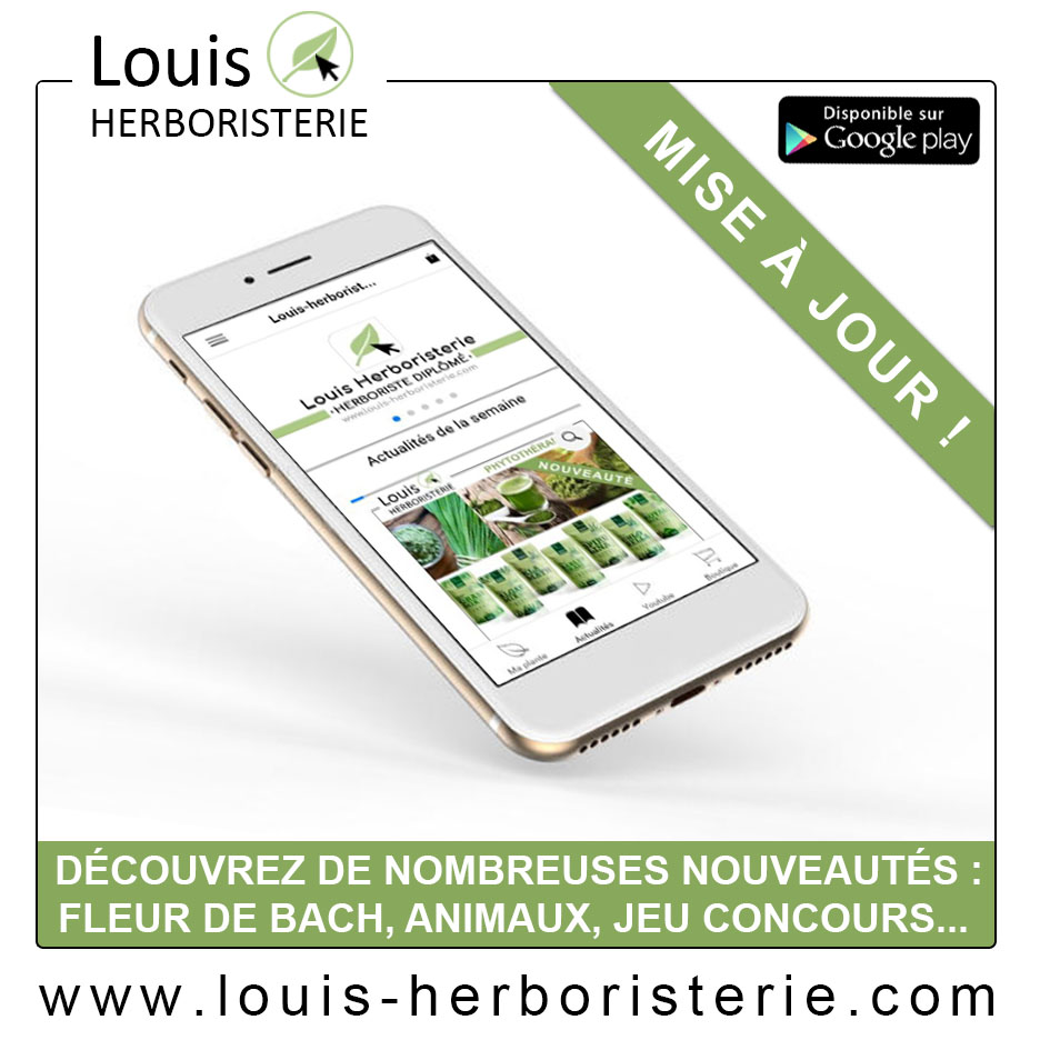 L'application Androïd de l'herboristerie Louis s'offre une importante mise à jour gratuite.