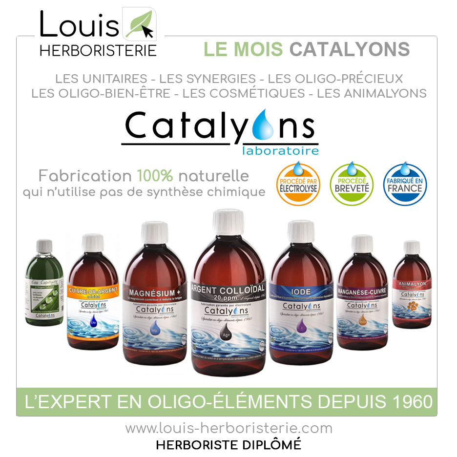 La gamme Catalyons est disponible à l'herboristerie Louis