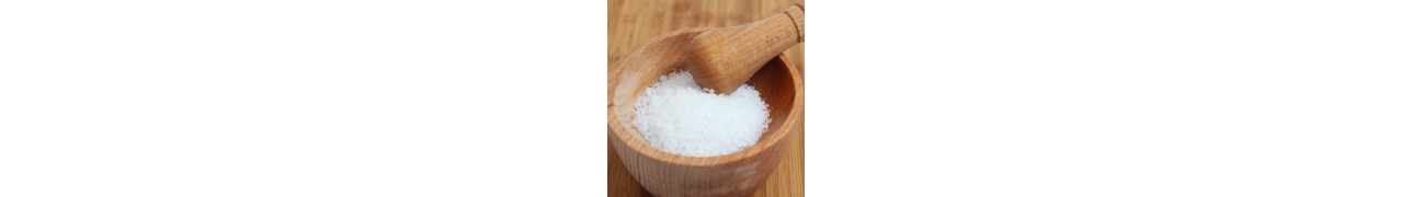 Gamme de sels purifiant l'organisme et apaisant certains troubles cutanés