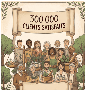 Une communauté de confiance de 300 000 clients fidèles et satisfaits en santé naturelle