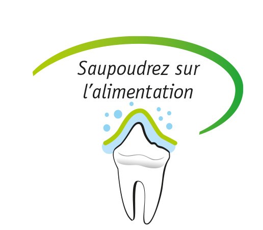 Visuel Anibio d’une dent entourée de la consigne Saupoudrez sur l’alimentation, CompleX Dental 60 g