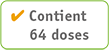 Mention Contient 64 doses : pot de Biotine avec Zinc Anibio 140 g