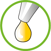 Pictogramme goutte : Melaflon Spot On Anibio s’applique goutte à goutte