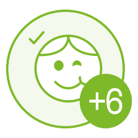 Pictogramme Autorisé aux enfants (+6 ans) : L-Glutamin 800 120 gélules Be-Life