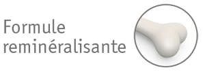 Pictogramme Formule reminéralisante de l’AND 185 Bionature, illustré par un os stylisé
