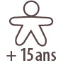 Pictogramme à partir de 15 ans : le roller Aromalgic Bio Pranarôm
