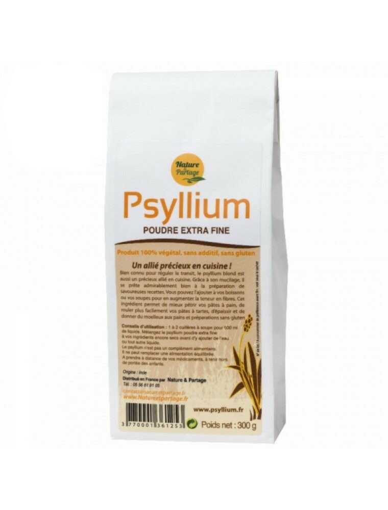 Poudre de Psyllium Nature et Partage sur Louis-herboristerie