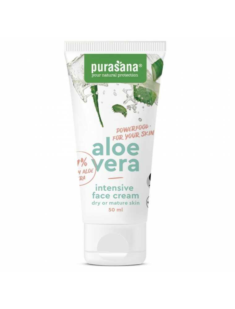 Aloe vera bio - crème visage intensive - Purasana sur le site de Louis herboristerie