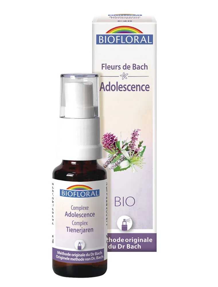 Adolescence C20 - Spray Biofloral sur le site de Louis-herboristerie