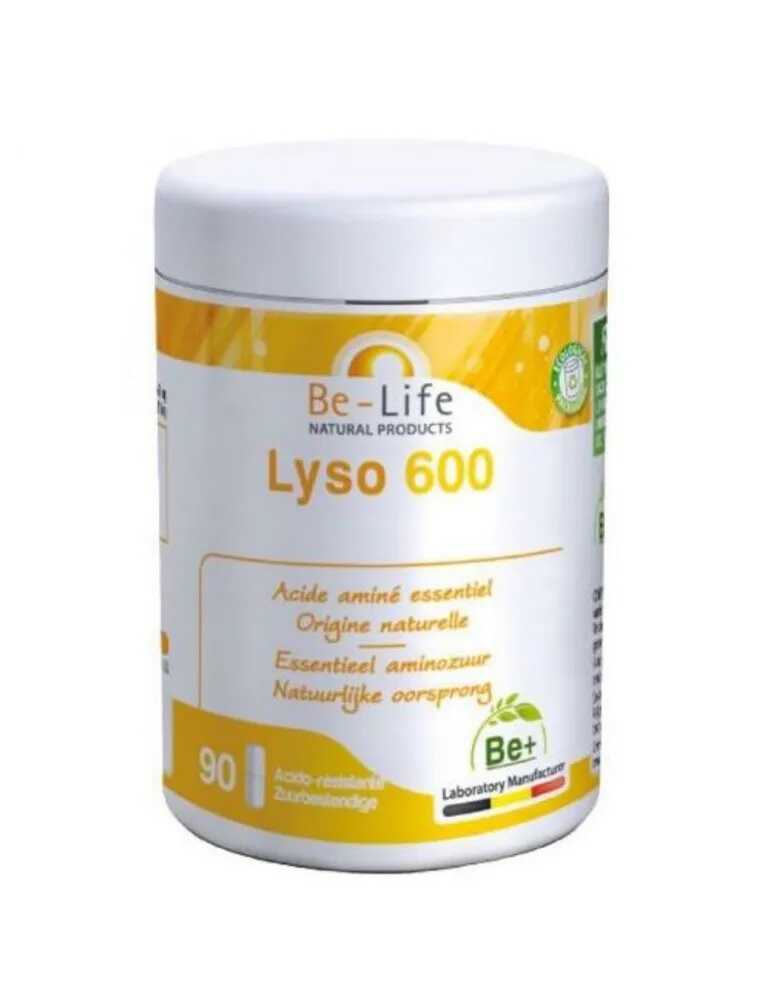 L-Lysine Lyso 600 mg du laboratoire Be-life sur le site de Louis-herboristerie.