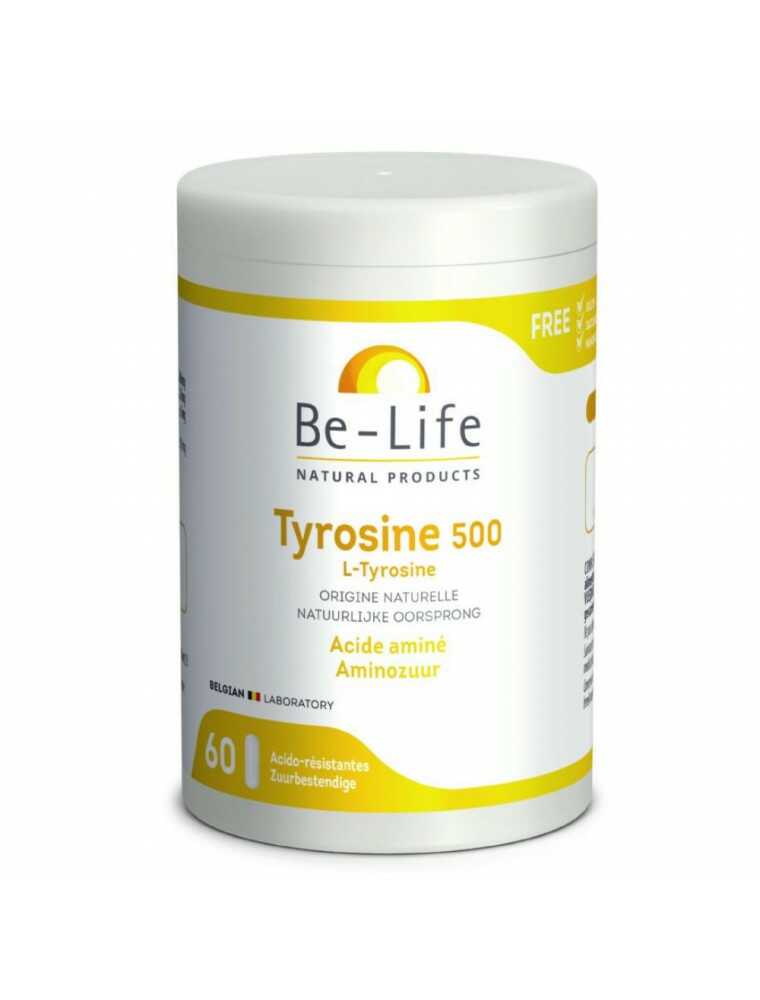 La tyrosine 500mg du laboratoire Be-life sur le site de Louis-herboristerie. 