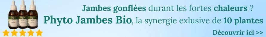 Banni&egrave;re mettant en avant un flacon en verre avec l'inscription Phyto Jambes 