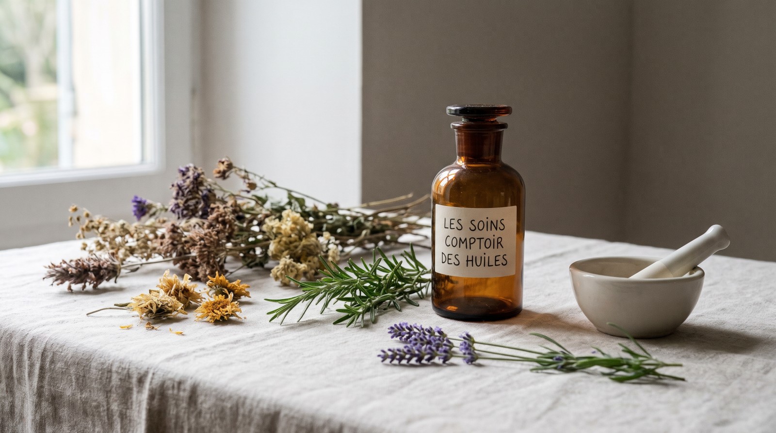 Les soins Comptoir des huiles sur le site de Louis-herboristerie