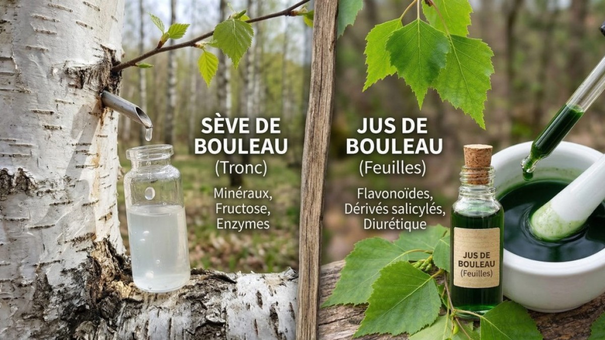 Sève de bouleau vs Jus de bouleau : Ne faites plus l'erreur !