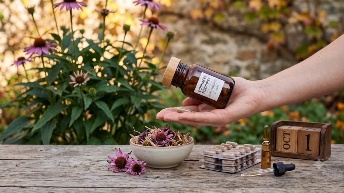 Cure d'Échinacée : Quelle est la durée idéale avant l'hiver ?